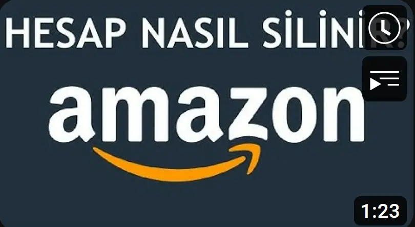 amazon hesap silme