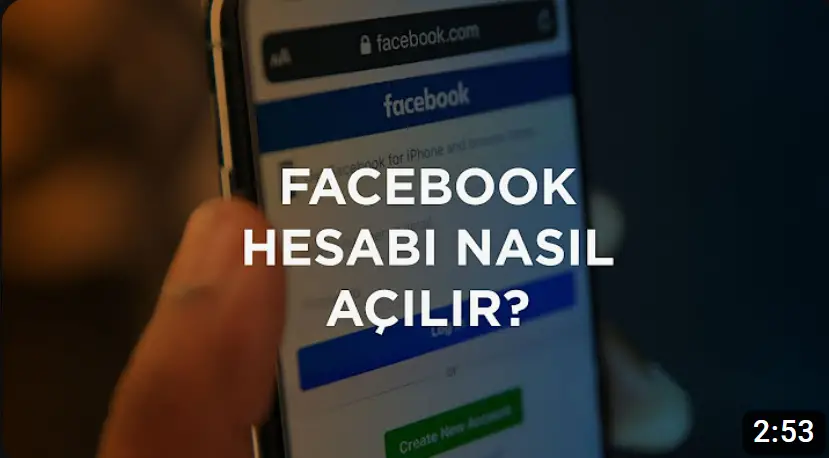 facebook hesap açma