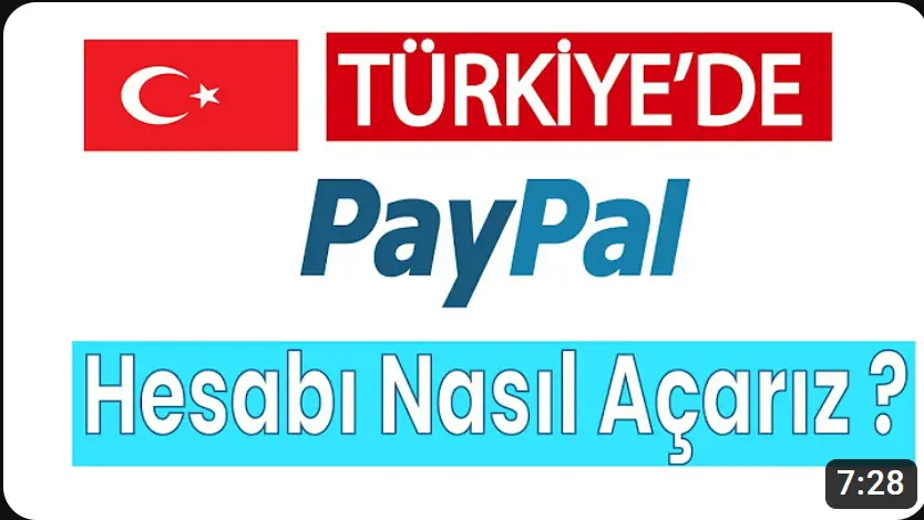Paypal hesap açma