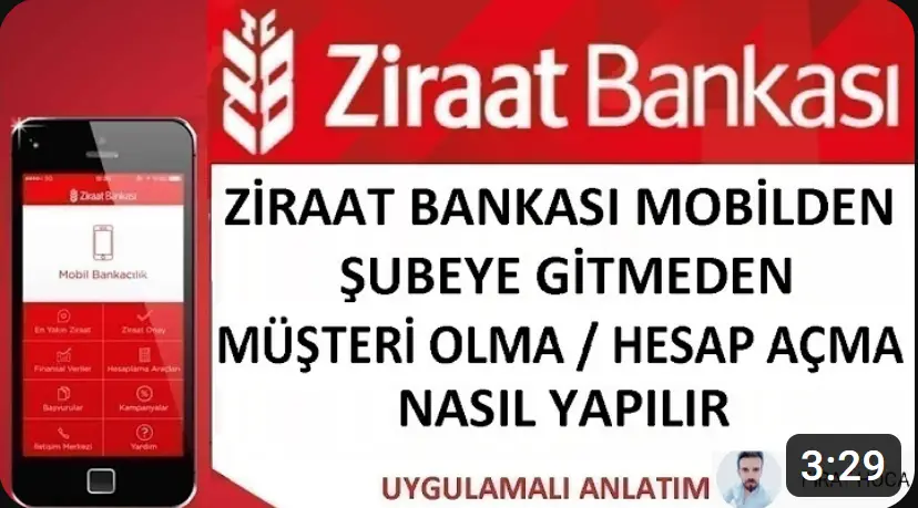 Ziraat BAnkası Hesap Açma
