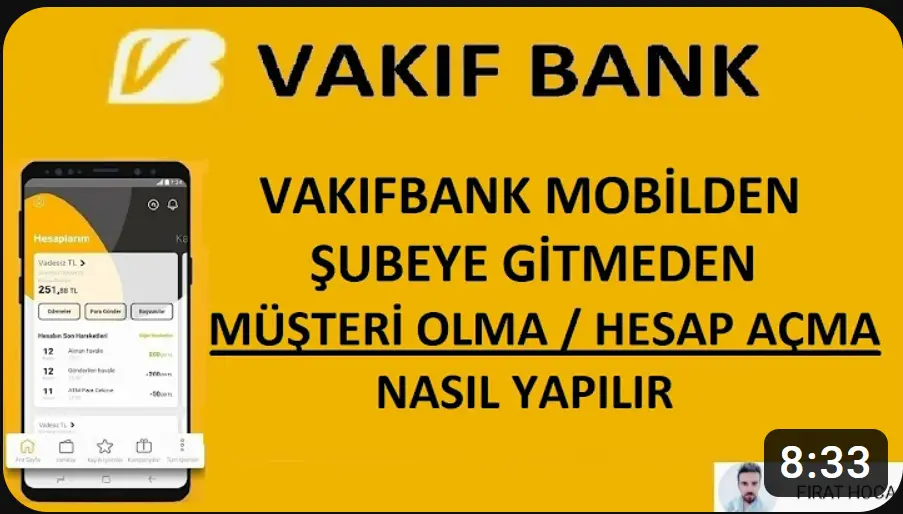 Vakıfbank hesap açma