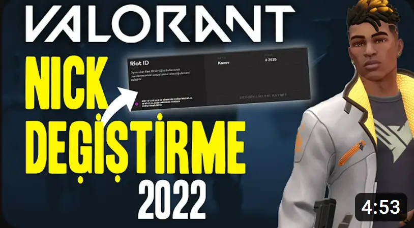 Valorant İsim değiştirme