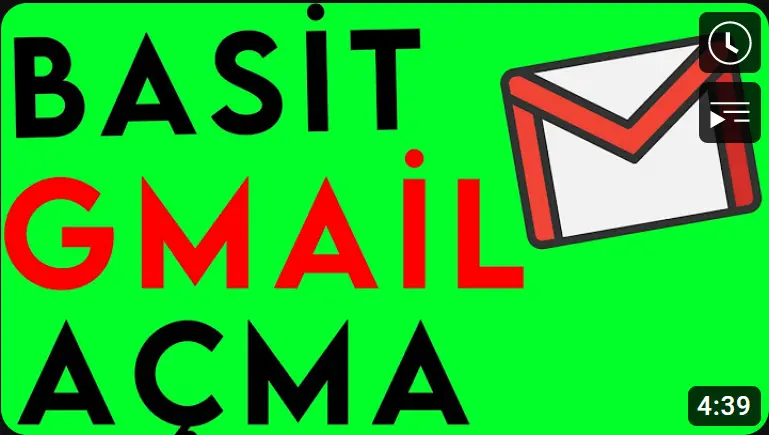 gmail hesap aç