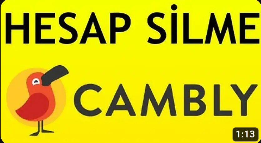 cambly hesap silme