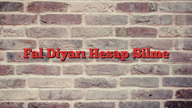 Fal Diyarı Hesap Silme