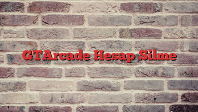 GTArcade Hesap Silme