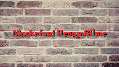 Markafoni Hesap Silme