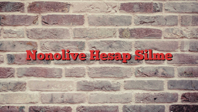Nonolive Hesap Silme