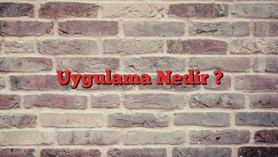 Uygulama Nedir ?